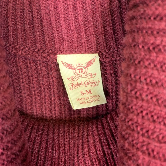 Faded Glory • turtleneck knit poncho - Picture 5 of 7